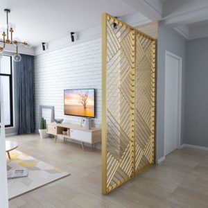 Vách ngăn trang trí Inox cắt CNC 1