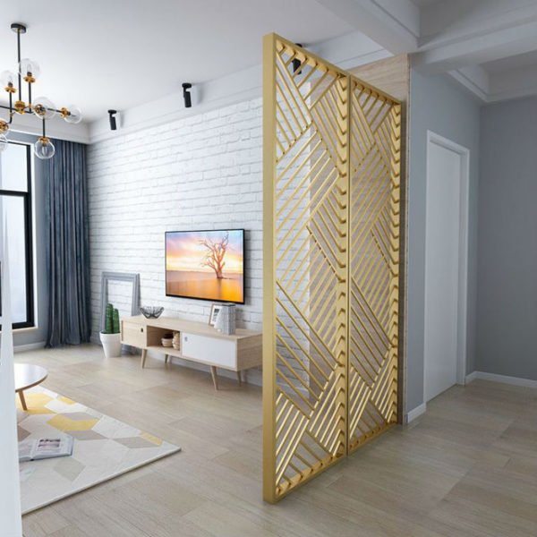Vách ngăn trang trí Inox cắt CNC 1