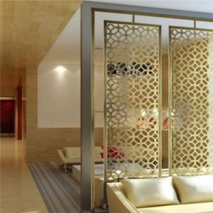 Vách ngăn trang trí Inox cắt CNC 3