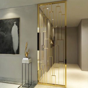 Vách ngăn trang trí Inox cắt CNC 4