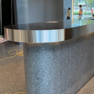 Ốp inox bàn quầy