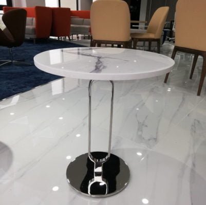 Bàn trà inox mặt đá
